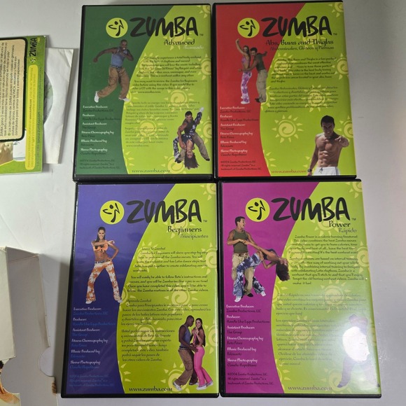Zumba‎ Fitness Latin Workout Routine DVD Set Beginners Power Rápido Advanced - Picture 2 of 7